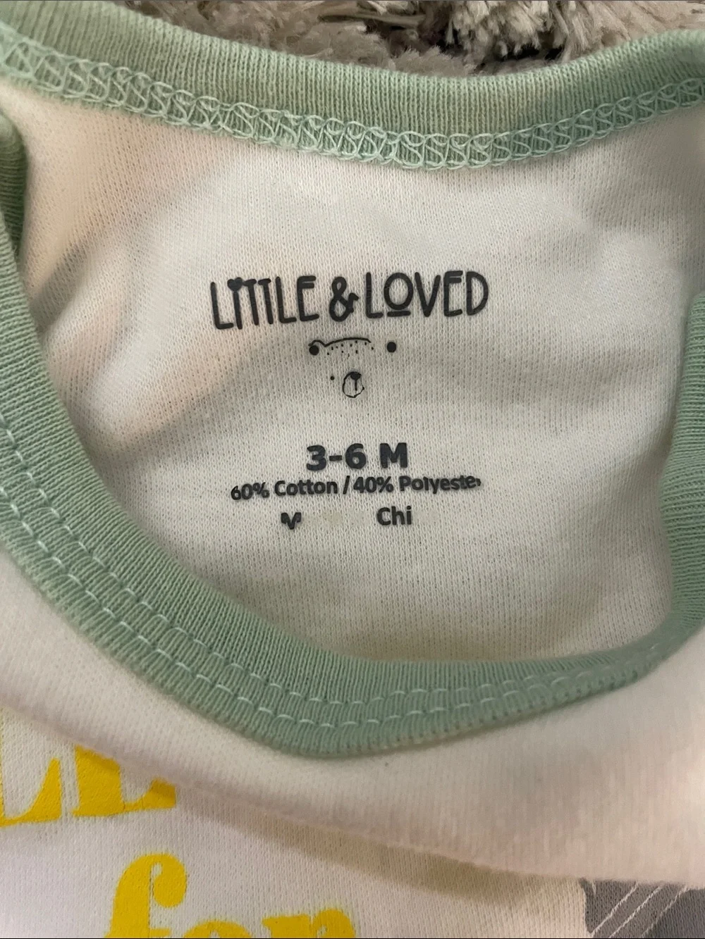Will Work for Milk White Baby Bodysuit with Mint Trim by